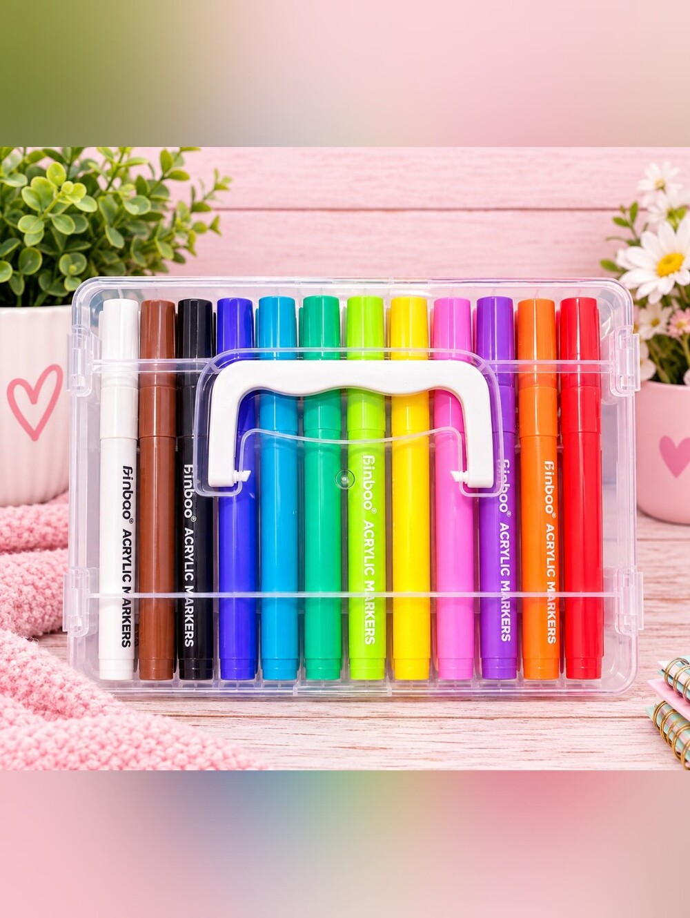 24-Piece Acrylic Marker Set - Multicolor
